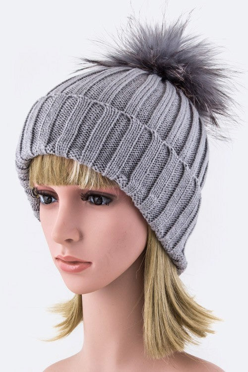 Fur PomPom Beanie – Warmth with a Fluffy Twist ❄️