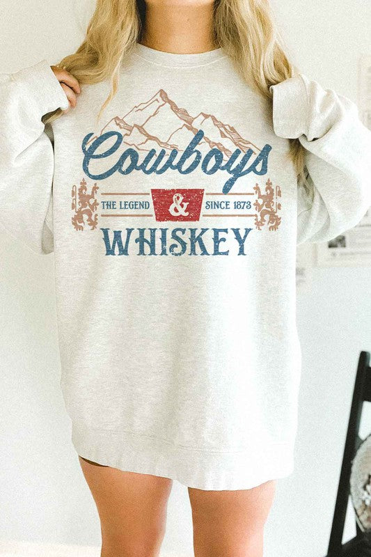 Cowboys & Whiskey Sweatshirt β Western Vibes π€