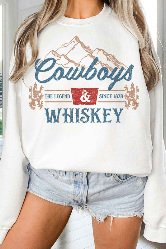 Cowboys & Whiskey Sweatshirt β Western Vibes π€