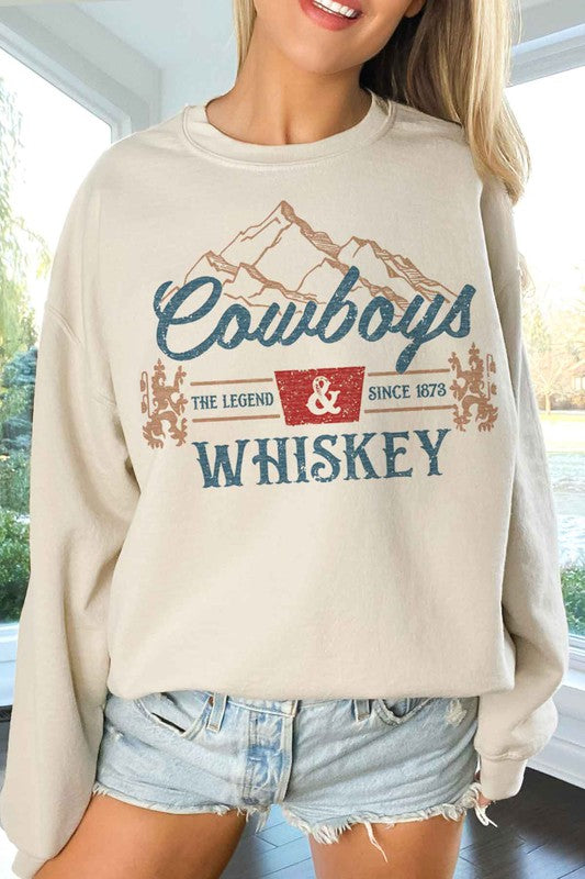 Cowboys & Whiskey Sweatshirt β Western Vibes π€
