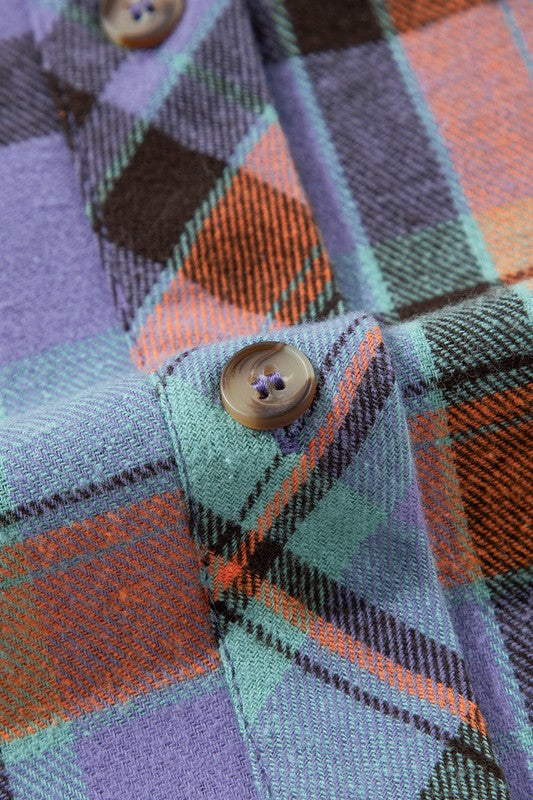 Plaid Drop Sleeve Shirt β Relaxed & Timeless ποΈ