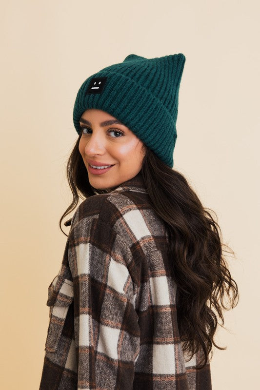 Chill Vibes Soft Ribbed Squared Face Beanie – Effortless Cool for Cozy Days ❄️✨