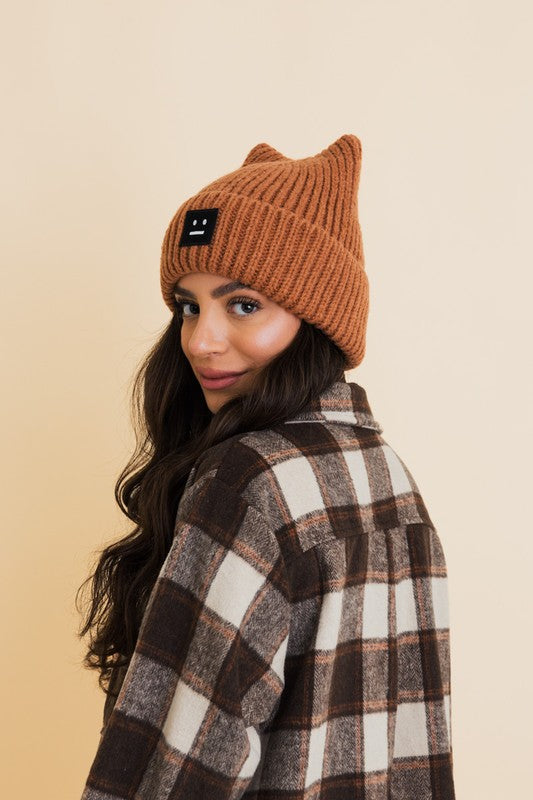 Chill Vibes Soft Ribbed Squared Face Beanie – Effortless Cool for Cozy Days ❄️✨