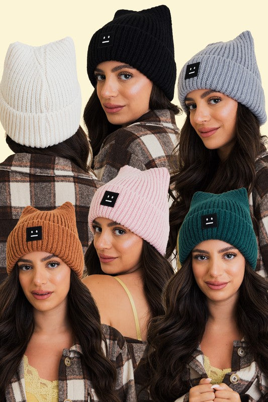 Chill Vibes Soft Ribbed Squared Face Beanie – Effortless Cool for Cozy Days ❄️✨