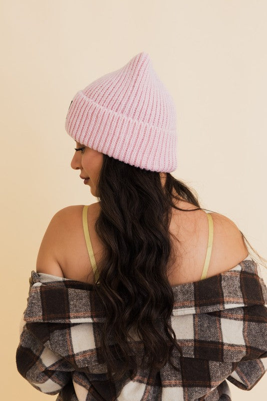 Chill Vibes Soft Ribbed Squared Face Beanie – Effortless Cool for Cozy Days ❄️✨