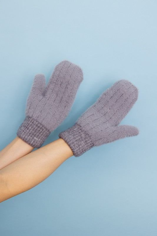 Plush Pastel Fuzzy Mittens – Warmth Wrapped in Softness ❄️✨
