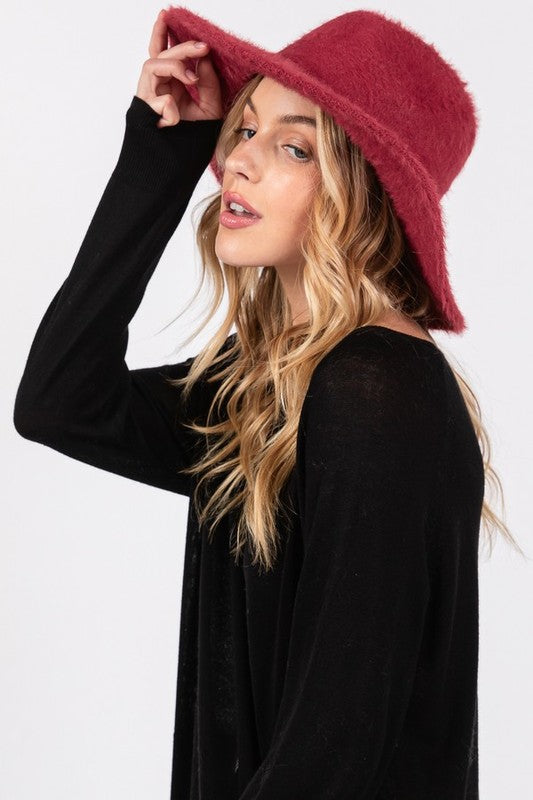 Fuzzy Winter Fedora – Cozy & Chic ❄️