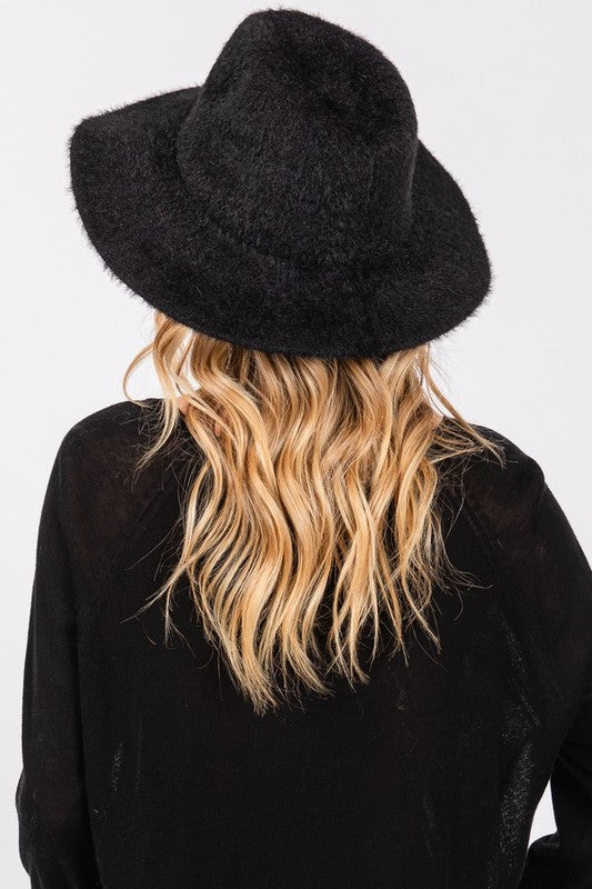 Fuzzy Winter Fedora – Cozy & Chic ❄️