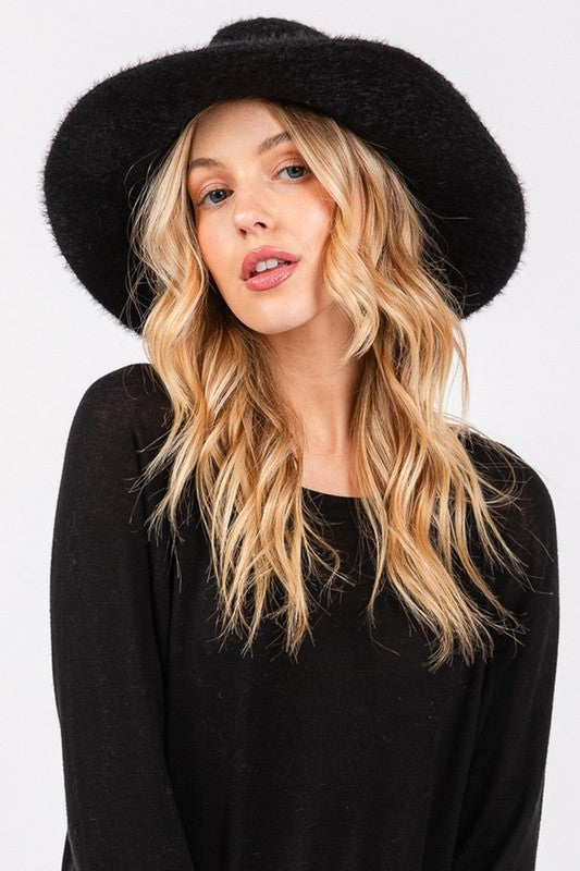 Fuzzy Winter Fedora – Cozy & Chic ❄️