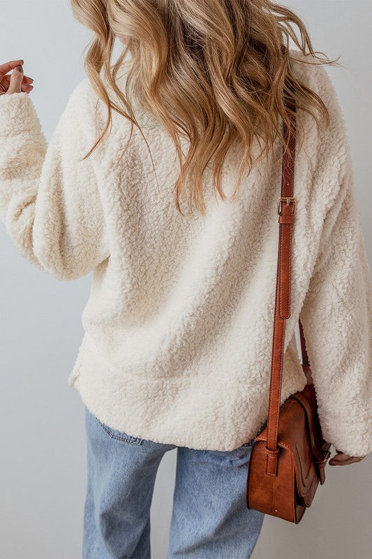 Fleece High Neck Pullover – Cozy & Effortless Comfort ❄️