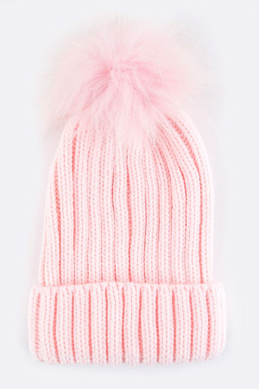 Fur PomPom Beanie – Warmth with a Fluffy Twist ❄️