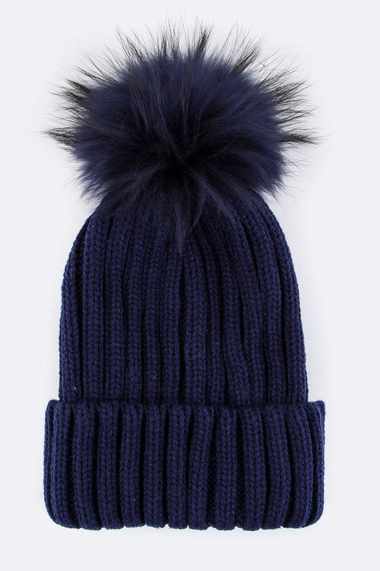 Fur PomPom Beanie – Warmth with a Fluffy Twist ❄️
