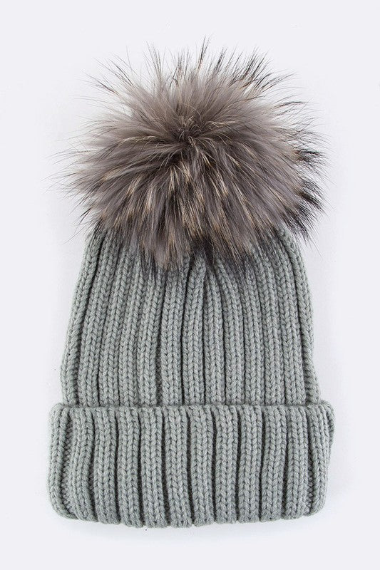 Fur PomPom Beanie – Warmth with a Fluffy Twist ❄️