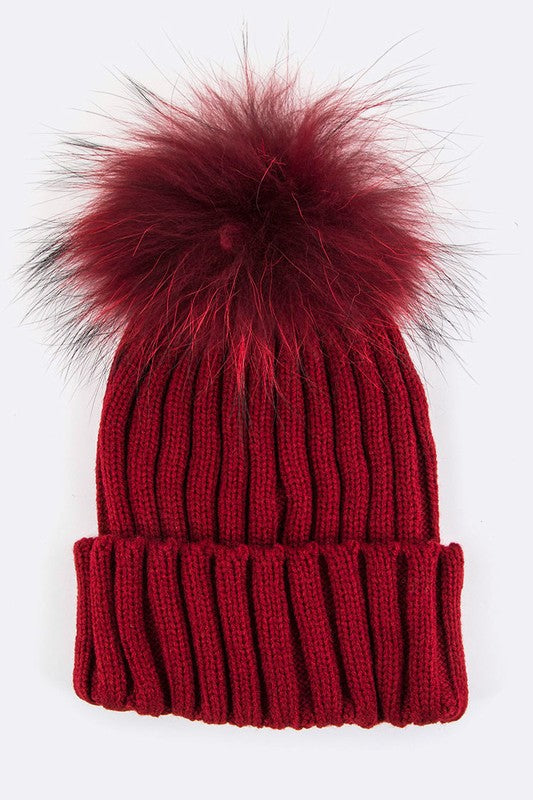 Fur PomPom Beanie – Warmth with a Fluffy Twist ❄️