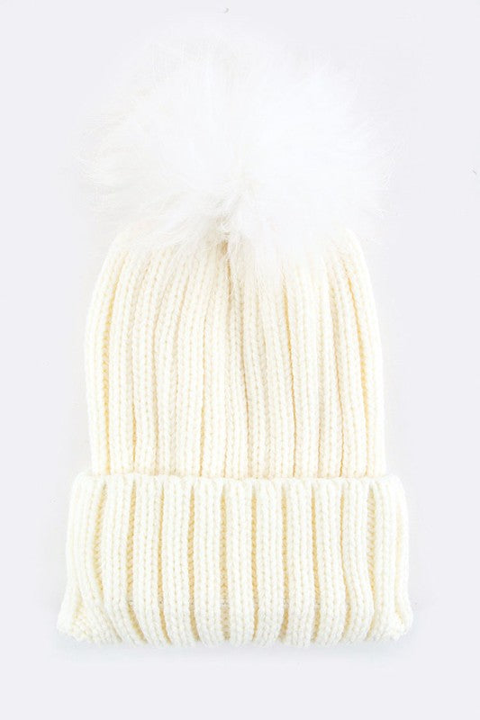 Fur PomPom Beanie – Warmth with a Fluffy Twist ❄️