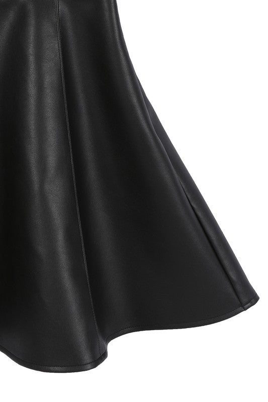 Vegan Leather Bustier Mini Dress ā Bold, Sleek, and Show-Stopping š¤āØ