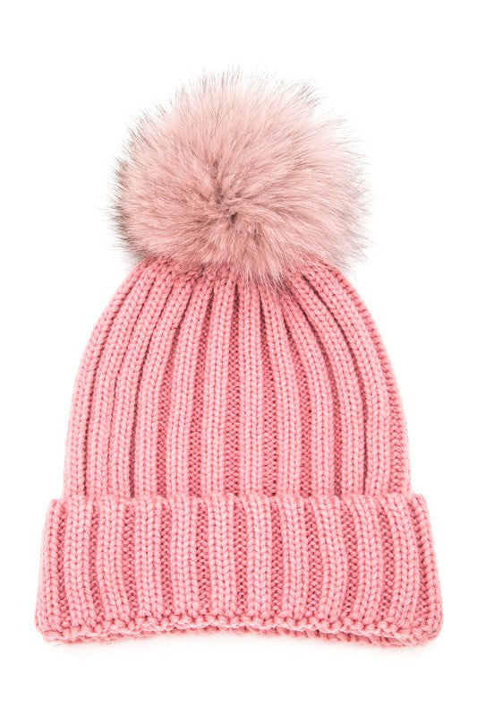 Fur PomPom Beanie – Warmth with a Fluffy Twist ❄️
