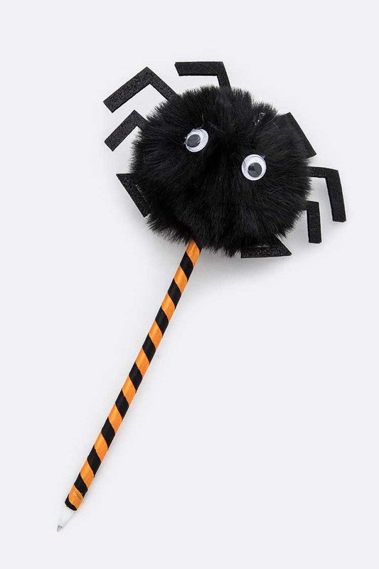 Halloween Spider PomPom Pen Set - 1 DZ Assorted Pre Pack Set