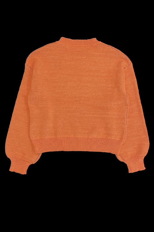Pumpkin Halloween Sweater Plus