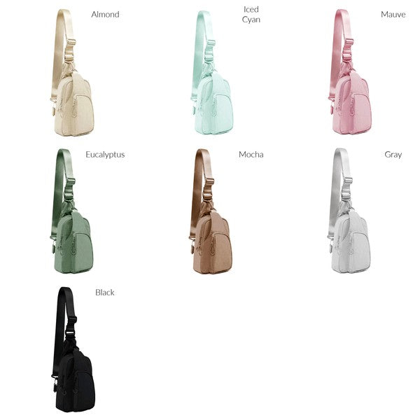 Pippa Reversible Nylon Sling Bag – Compact, Functional, and Ready for Adventure 🎒✨