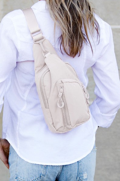 Pippa Reversible Nylon Sling Bag – Compact, Functional, and Ready for Adventure 🎒✨