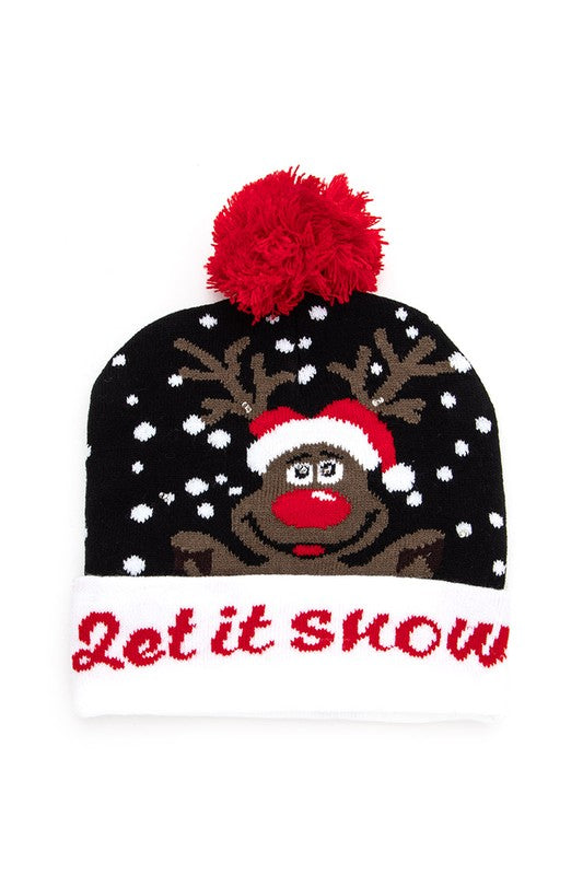 LED Christmas Light-Up Beanie Pack – Shine Bright This Season 🎅✨