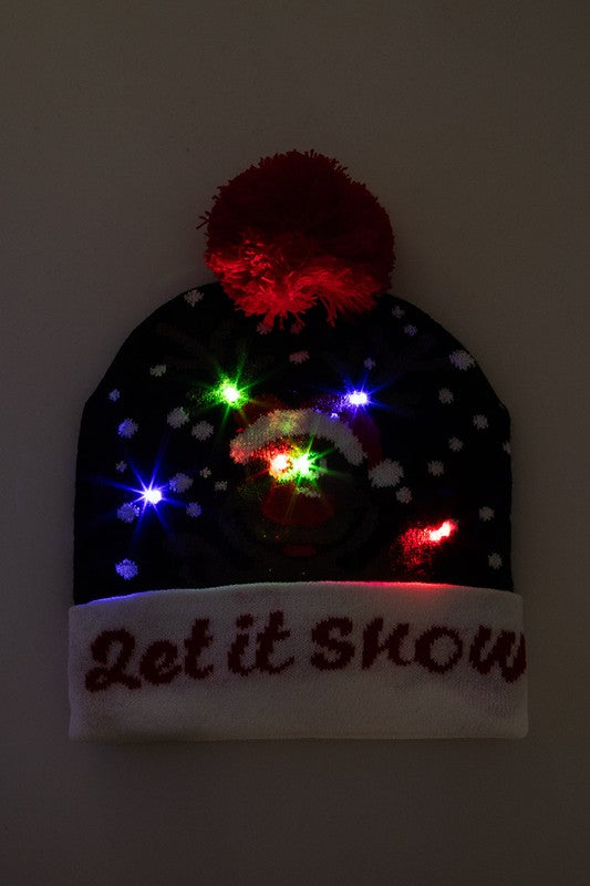 LED Christmas Light-Up Beanie Pack – Shine Bright This Season 🎅✨