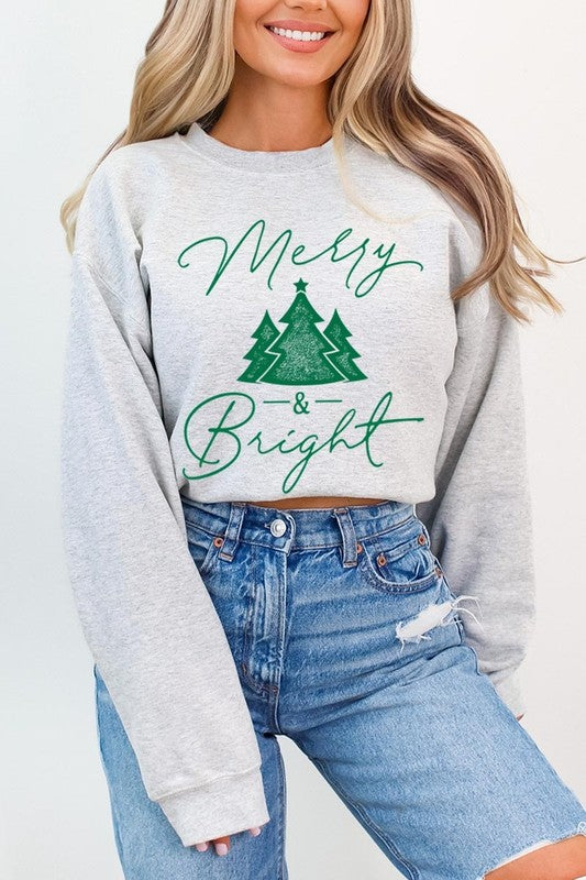 Merry & Bright Sweatshirt – Celebrate the Season in Style