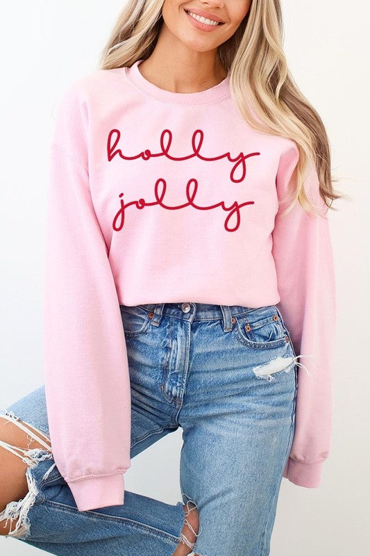 Holly Jolly Sweatshirt – Festive Fun, All Day Comfort
