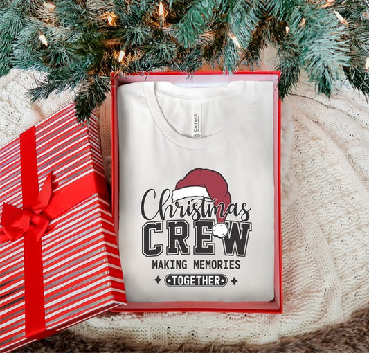 Christmas Crew Boutique Tee – Perfect for Your Holiday Squad - Plus