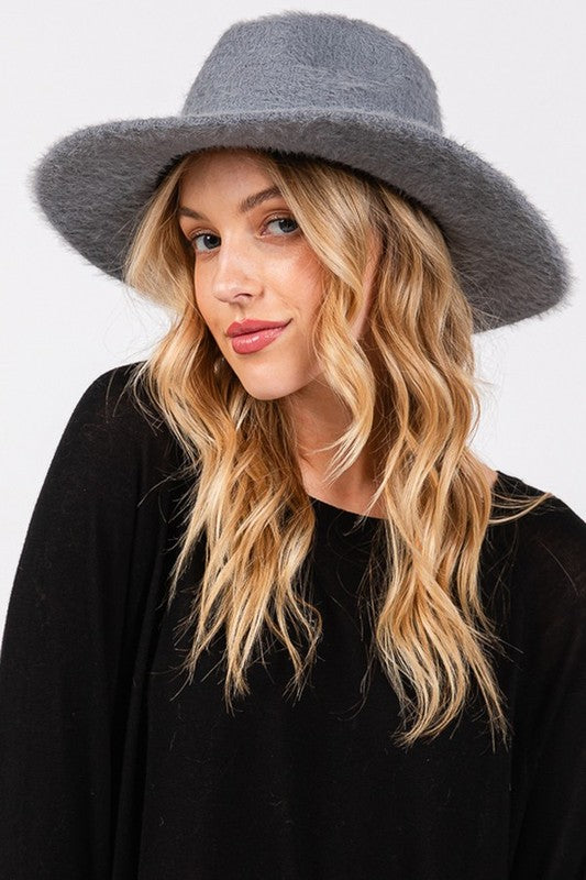 Fuzzy Winter Fedora – Cozy & Chic ❄️