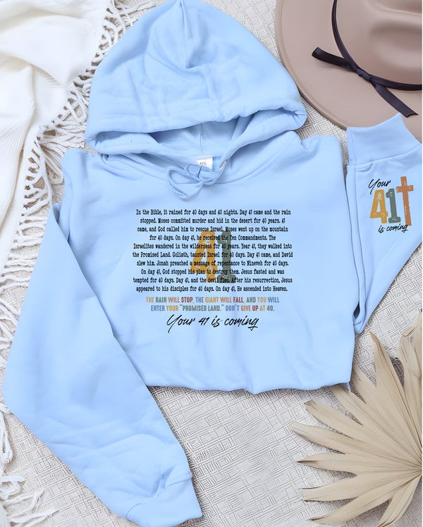 Colorful Day 41 Cozy Graphic Hoodie – Wear Your Faith in Comfort ✝️