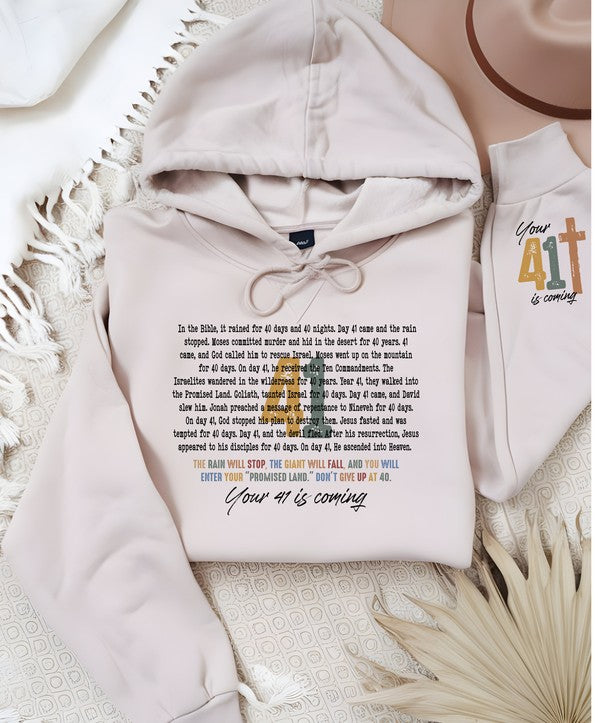 Colorful Day 41 Cozy Graphic Hoodie – Wear Your Faith in Comfort ✝️