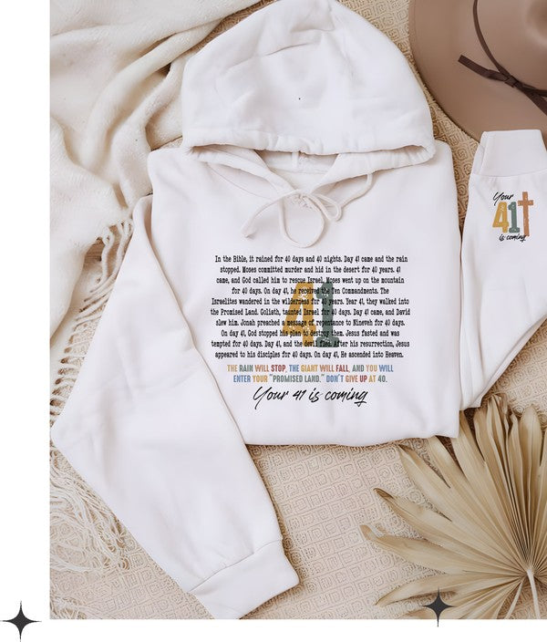 Colorful Day 41 Cozy Graphic Hoodie – Wear Your Faith in Comfort ✝️