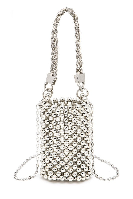 Braided Beaded Swing Clutch – Dazzle On the Go ✨👜