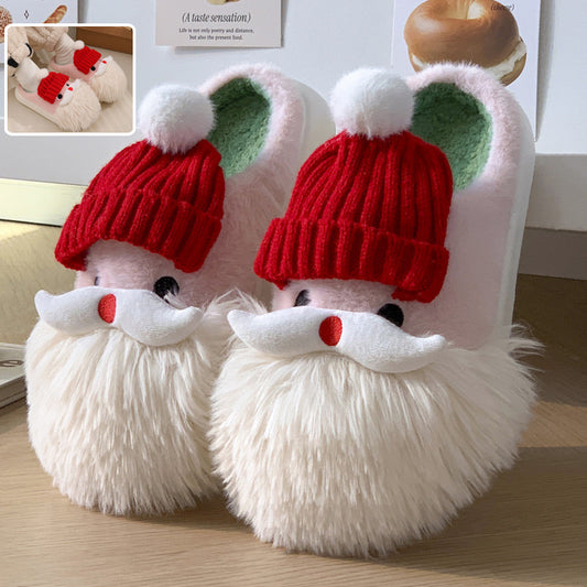 Cozy Christmas Santa Claus Home Slippers – Stay Warm and Festive Indoors