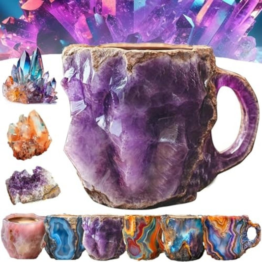 13.5oz Resin Faux Crystal Coffee Mug – Sip in Stunning Style ✨